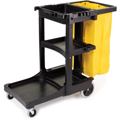 RUBBERMAID JANITORIAL CLEANING CART WITH VINYL BAG